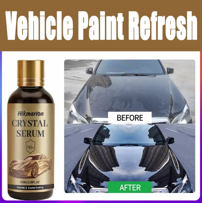 100ML PTZ Graphene Ceramic Coating, 9H+ Advanced Crystal Serum for Cars Professional Auto Detailing Paint Protection High Gloss