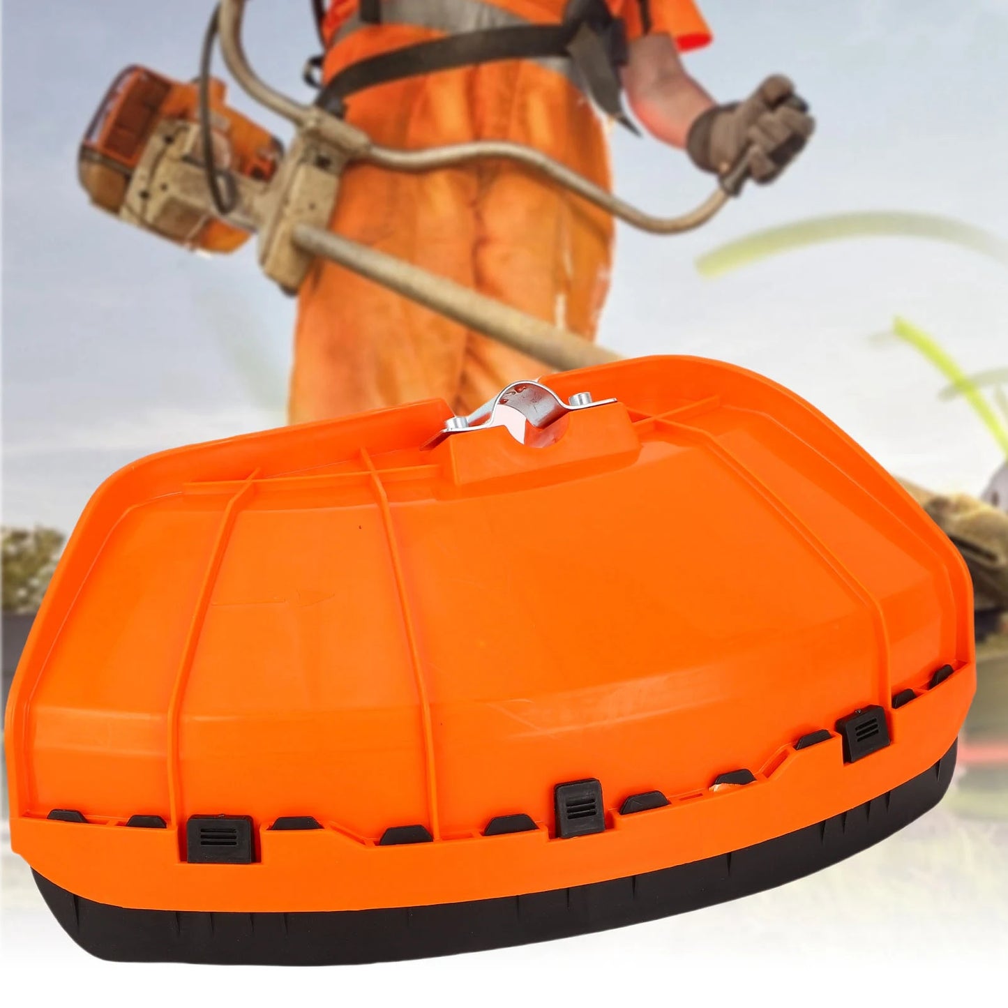 Orange Lawn Mower Cover For Lawn Mower Trimmer Dust Cover Accessory Made Of High Quality Plastic Strong/Durable 26mm/28mm