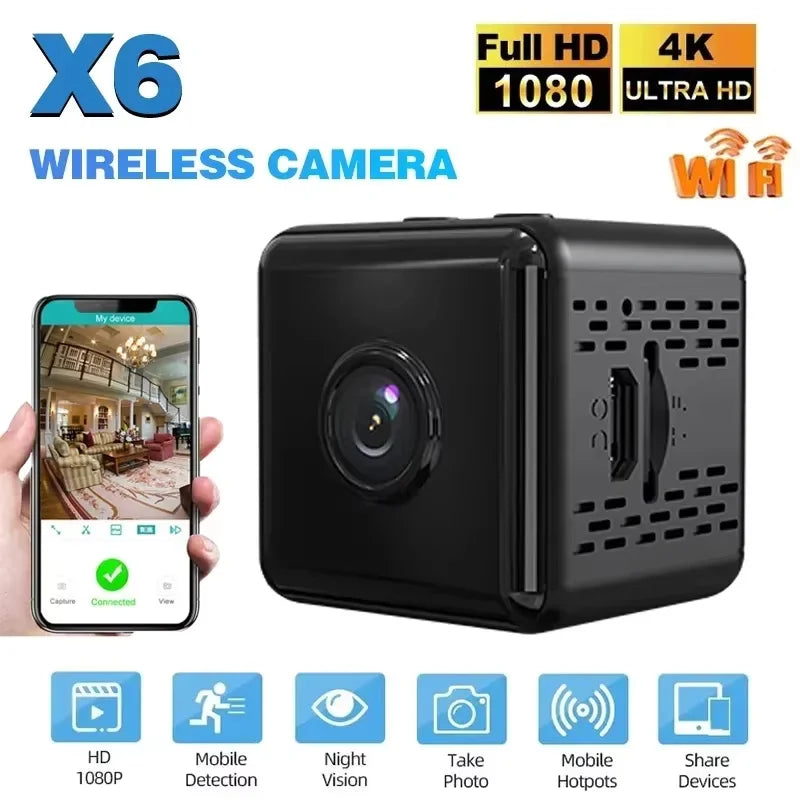 1080P Mini WiFi Home Camera with Night Vision & Alerts