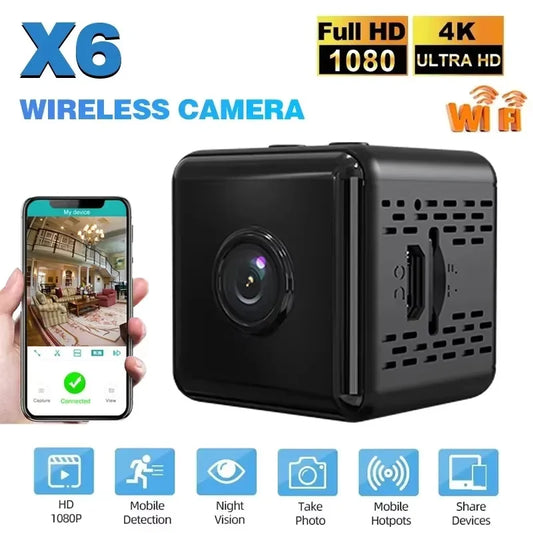 Mini WiFi Security Camera 1080P with Night Vision & Motion Alerts