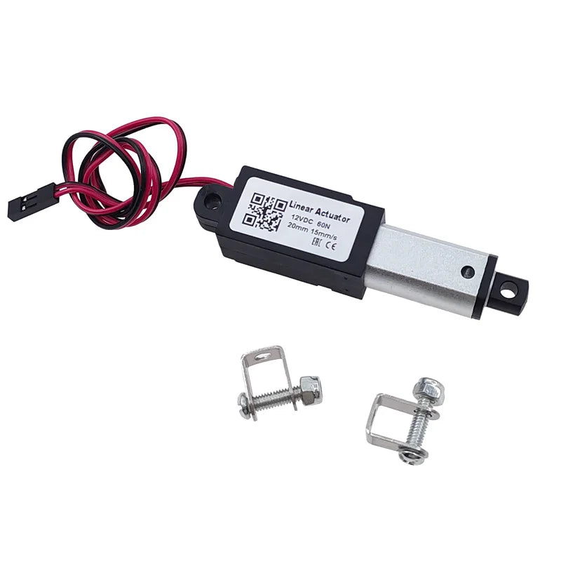1pc 12V Micro Linear Actuador Motor Actuador Lineal 10/15/20mm Stroke for Remote Control Robotics Home Automation 30/60/100/150N
