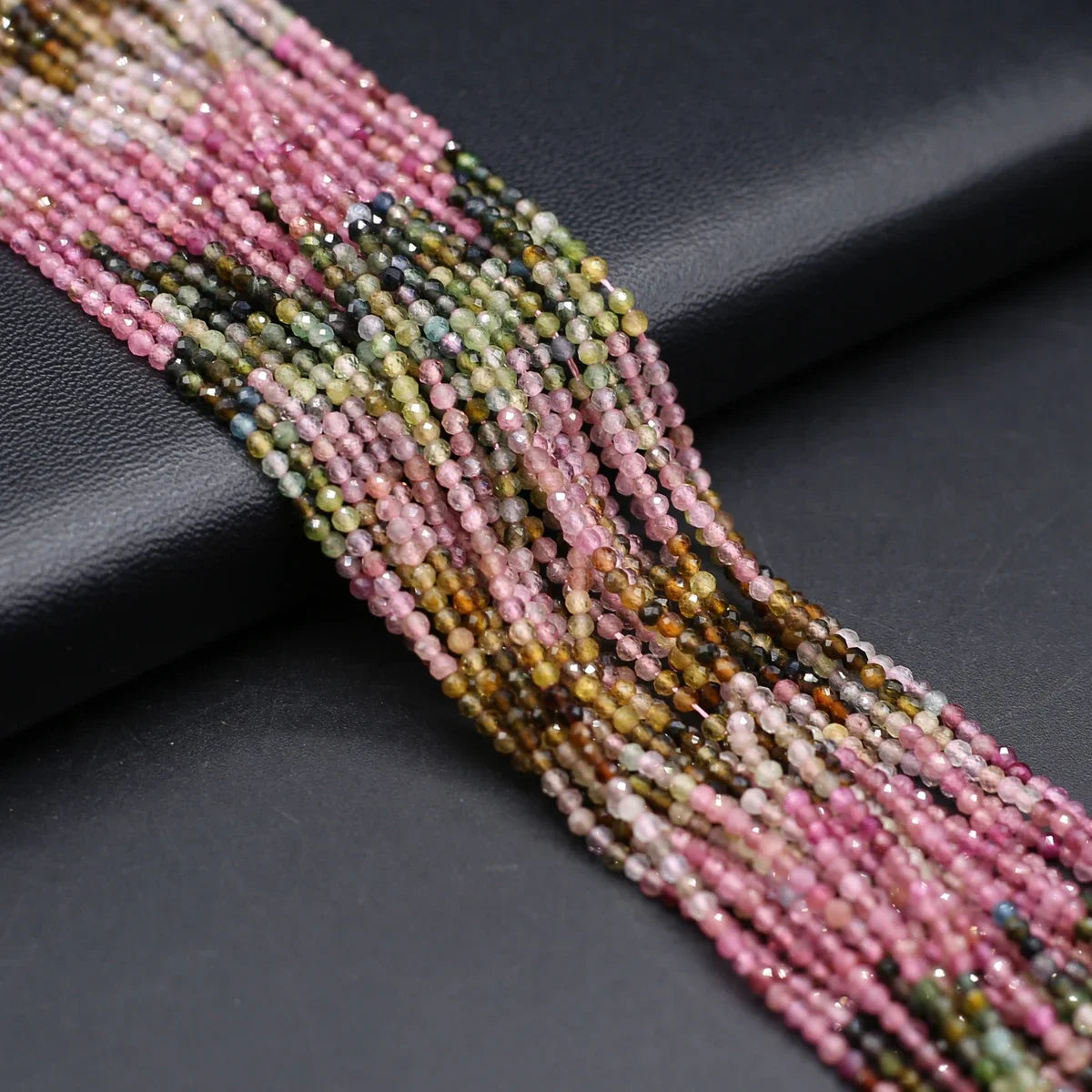 Natural Cut Faceted Round Face Loose Beads Various Colors For Jewelry Making DIY Beads Necklace Bracelet