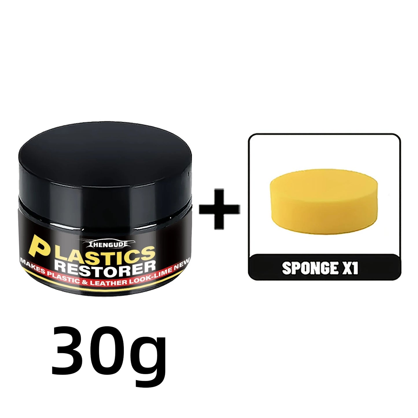 Car Interior Scratch Repair Paste – Plastic Polishing Wax for Dashboard, Black Trim & Surface Repair (30g/50g)