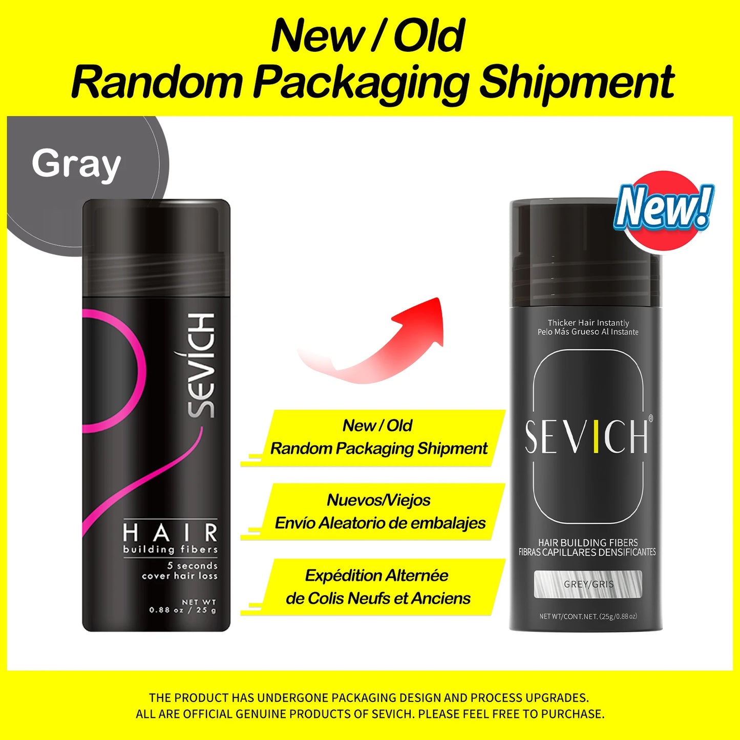 Sevich 25g hair building fibers powder hair loss products bald extension thicken hair spray jar keratin