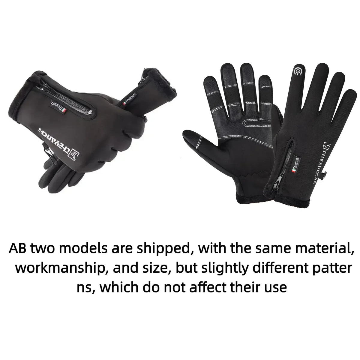 Thermal Touchscreen Winter Gloves, Windproof Ski Gloves