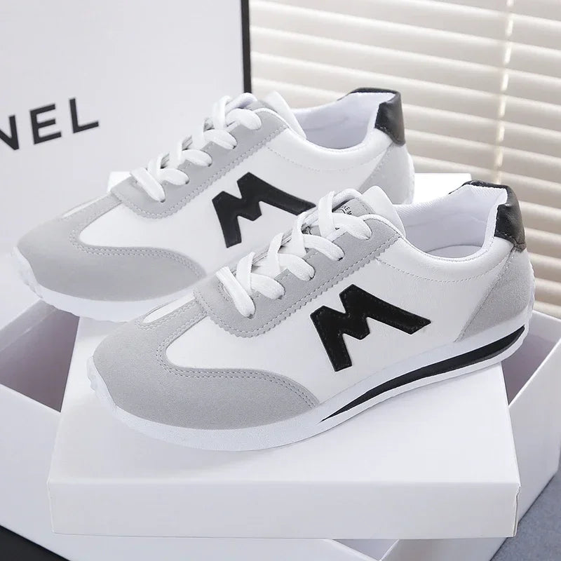 Cross-Lace Designer Sneakers for Women — Breathable Lightweight Casual Trainers