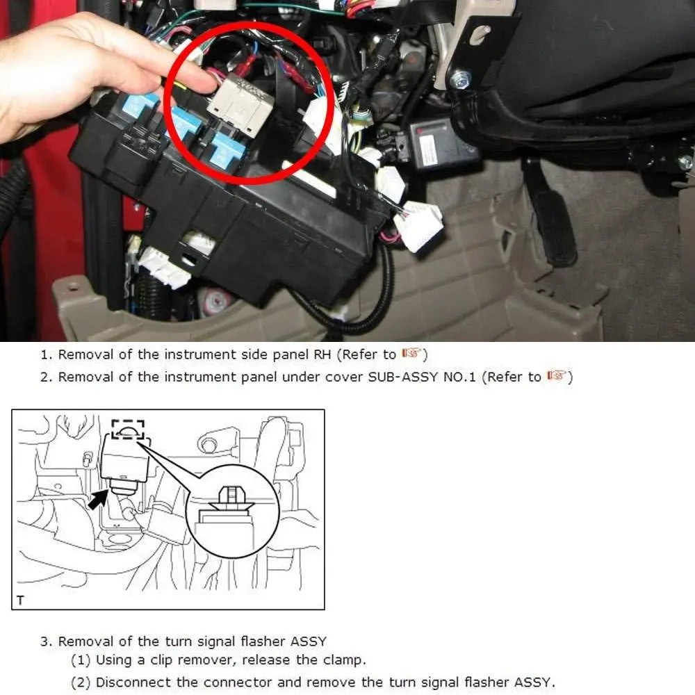 8-Pin LM449 81980-50030 066500-4650 Electronic LED Flasher Assy Relay Fix Compatible with Lexus Scion or Toyota LED Turn Signal