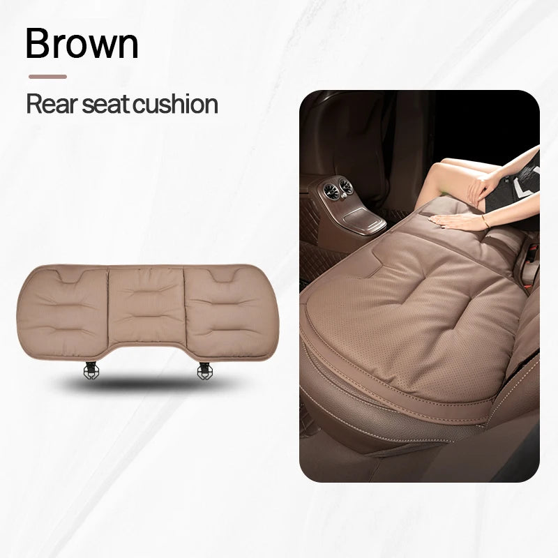 Universal Car Seat Cover – Leather Waist Cushion & Seat Protection Pad for All Seasons