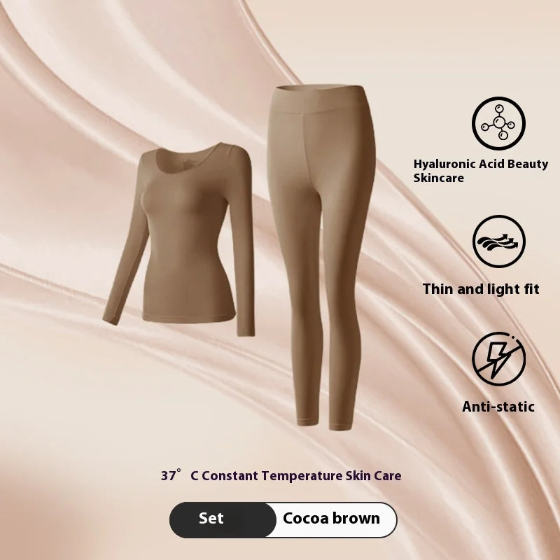 Women's Thin Thermal Undershirt - Long Sleeve Base Layer Top - photo 9