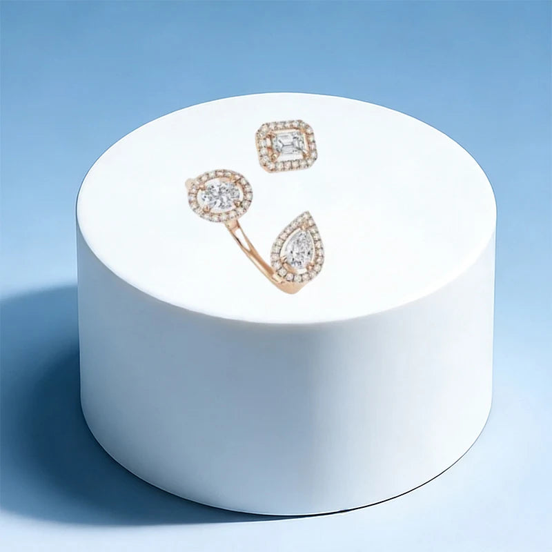 925 silver elegant ring - high-quality women's wedding party gift - DIY shining accessory