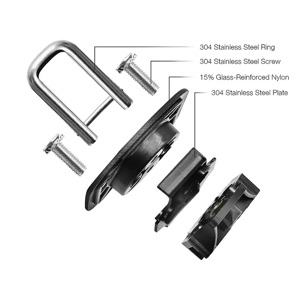 Truck Bed Tie-Down Anchors for Ford F-150 / F-250 / F-350 1998–2016 (4-Pack)