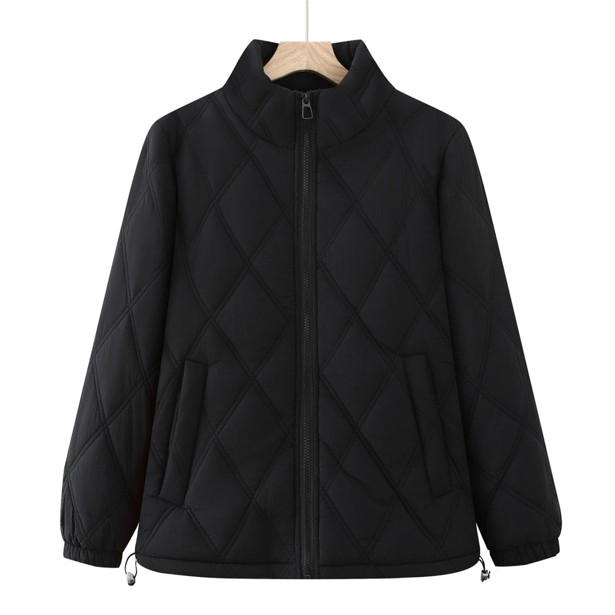 Women's Thick Fleece Short Jacket - Stand Collar Winter Top - photo 9