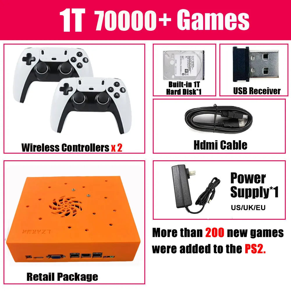 M8 Dual-System Mini PC Console — i3 CPU, 1TB, Plug-and-Play TV, Wireless Controller