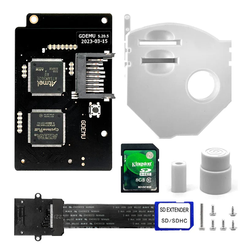 New GDEMU V5.20.5 Optical Drive Emulation Board and Remote Card Mount Kit for DC Console For SEGA Dreamcast GDU DC VA1 Board