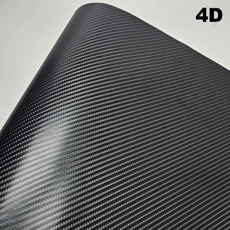 Carbon Fiber Car Body Film Black Vinyl Auto Wrap Sticker Matte Glossy Motorcycle Protective Film 6D 5D 4D 3D Vehicle Cover Foil