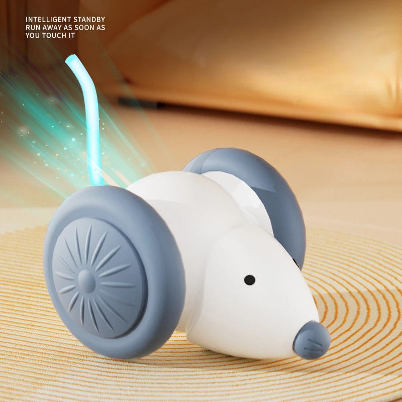 Automatic Mouse Car Cat Toy - Rechargeable, Obstacle Sensing – photo 6