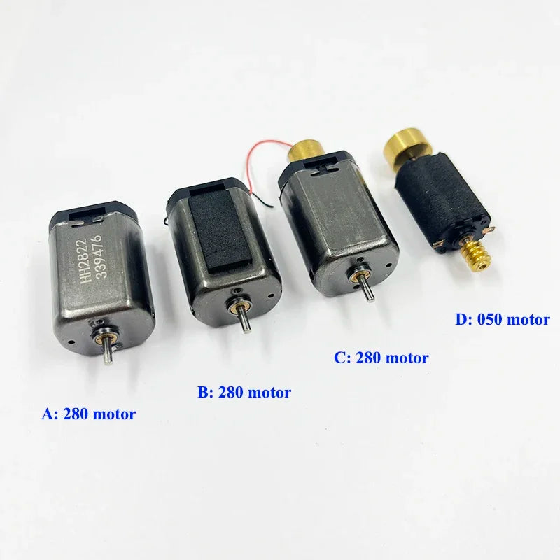 Micro 5-pole Rotor Dual Shaft 050 / 280 Motor DC6V-12V High Speed Double Axis Engine for HO Scale Model Toy Railway Train Models