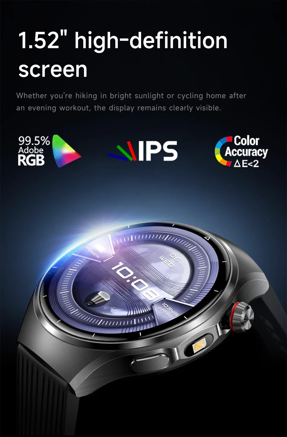 2026 G6 Max Smartwatch – 1000mAh Battery, Bluetooth Call, GPS Tracking & LED Flashlight | Men