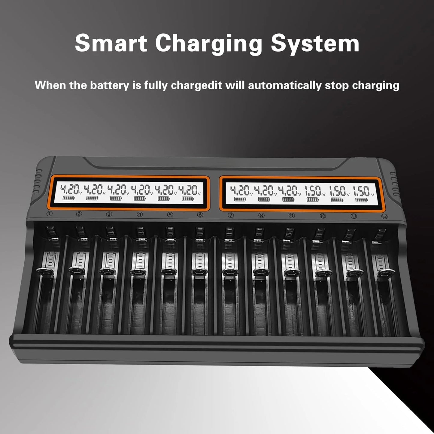 Fast Charging Battery Charger for 18650 AA AAA 14500 16430-Charges 3.7V Lithium And 1.2V Nickel-Hydrogen-Nickel-Cadmium Battery