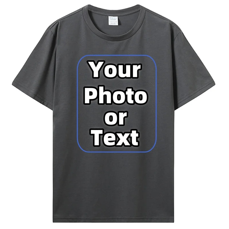 Custom T Shirt Make Your Design Logo Text Cotton Tshirt Personalized Gift Customized Your Design T-shirt Diy Men Women Tees Tops