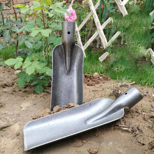 1Pc Thickened Manganese Steel Garden Shovel - Small Spade for Soil Planting Mountain Herd Agricultural Digging Work Tool
