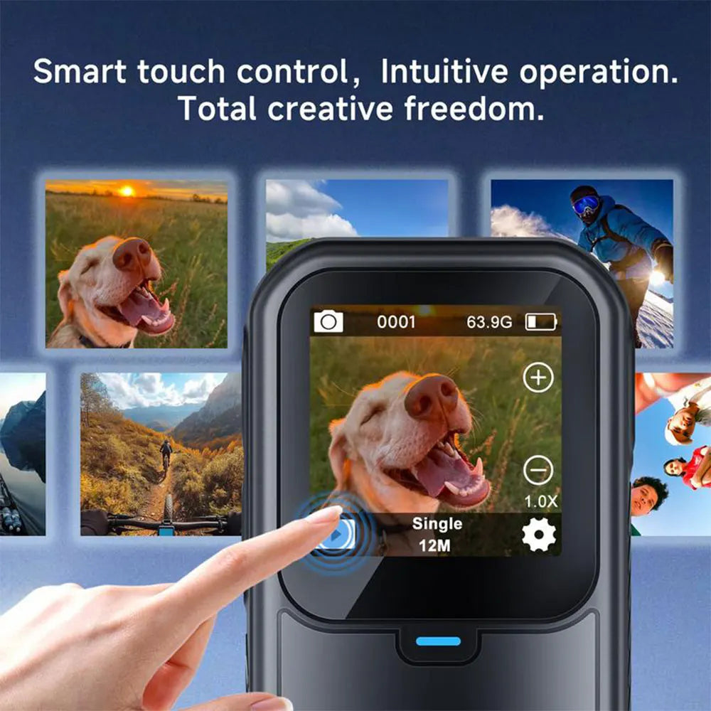 5K Thumb Action Camera — 6-Axis Stabilised Magnetic Body Cam