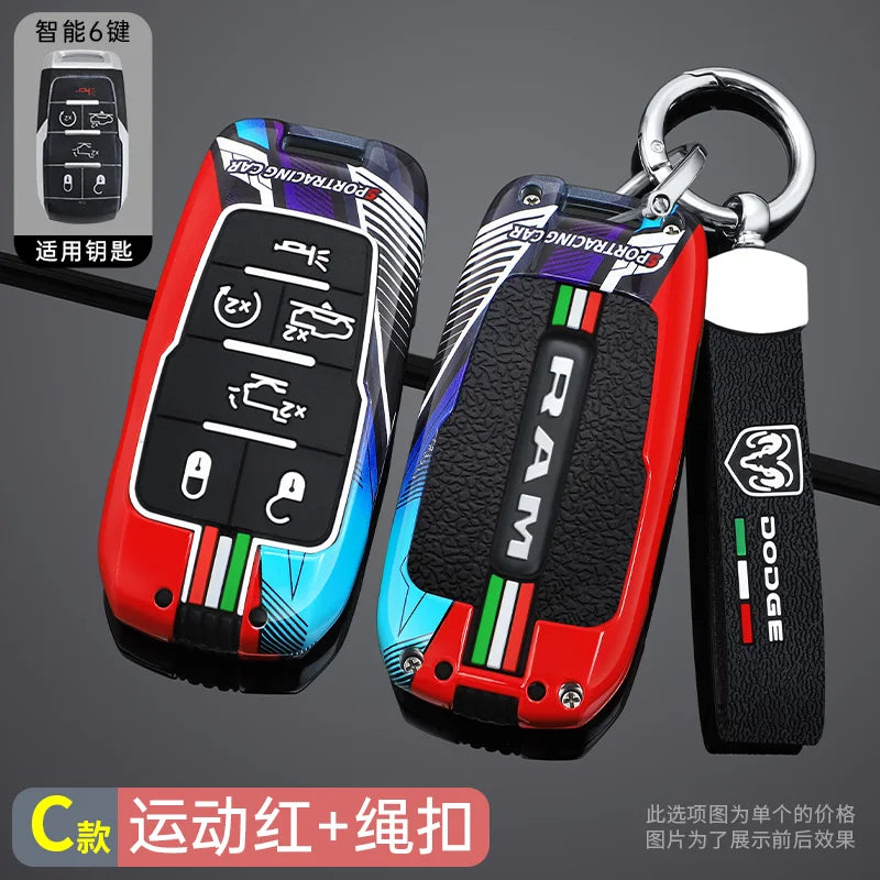 Zinc Alloy Key Fob Case Cover - Dodge RAM 1500-5500, TRX, Rebel