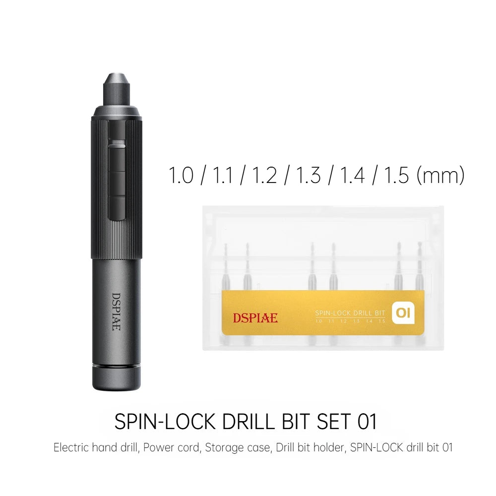 DSPIAE AT-ED01 Orbit Electric Hand Drill Screwdriver for Gunpla Plastic Wooden Soft Metal Drilling Model DIY Assembly Hobby Tool