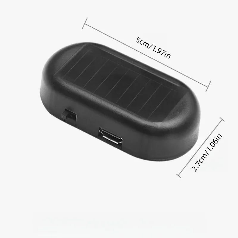 Solar Powered Fake Car Alarm LED Warning Light