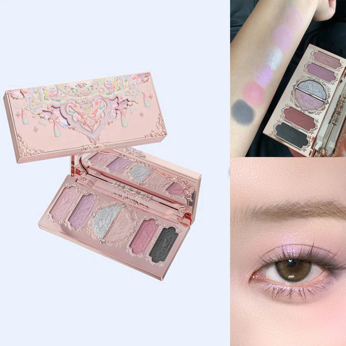Flower Knows 2026 Bunny Garden Makeup Palette – Cute Rabbit Eyeshadow, Blush & Highlight All-in-One