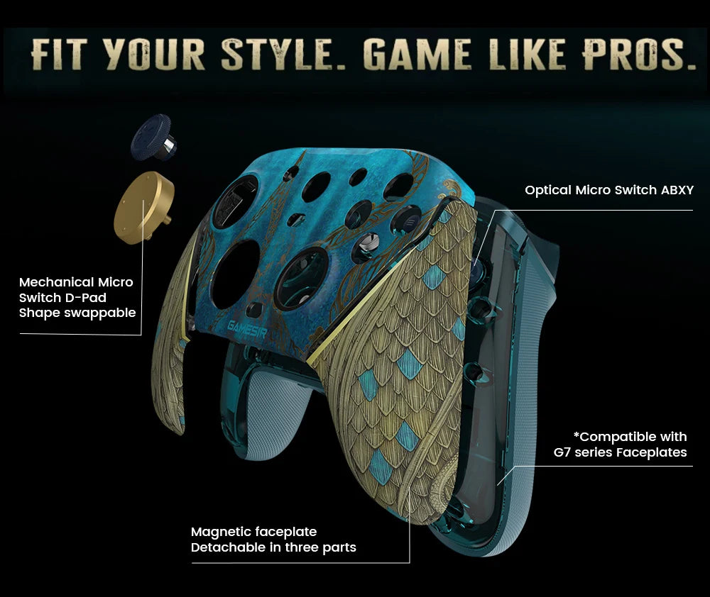 GameSir G7 Pro WUCHANG Xbox PC Controllers Wireless for XBOX Series S X One PC Control Bluetooth Gamepad Fallen Feathers Edition
