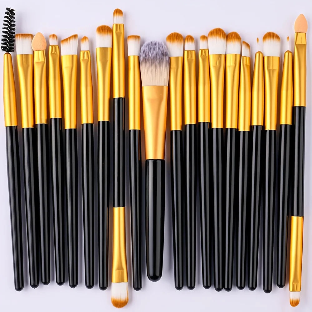 Makeup Brush Set 20Pcs Kit Soft Fluffy Eye Shadow Brushes Cosmetic Foundation Powder Highlighter Blending Beauty Tool Beginners