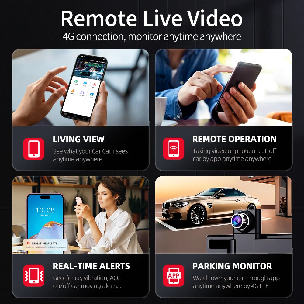 Imagebon M70 11.4" 4G Android 14 Dashcam with Wireless CarPlay & Android Auto
