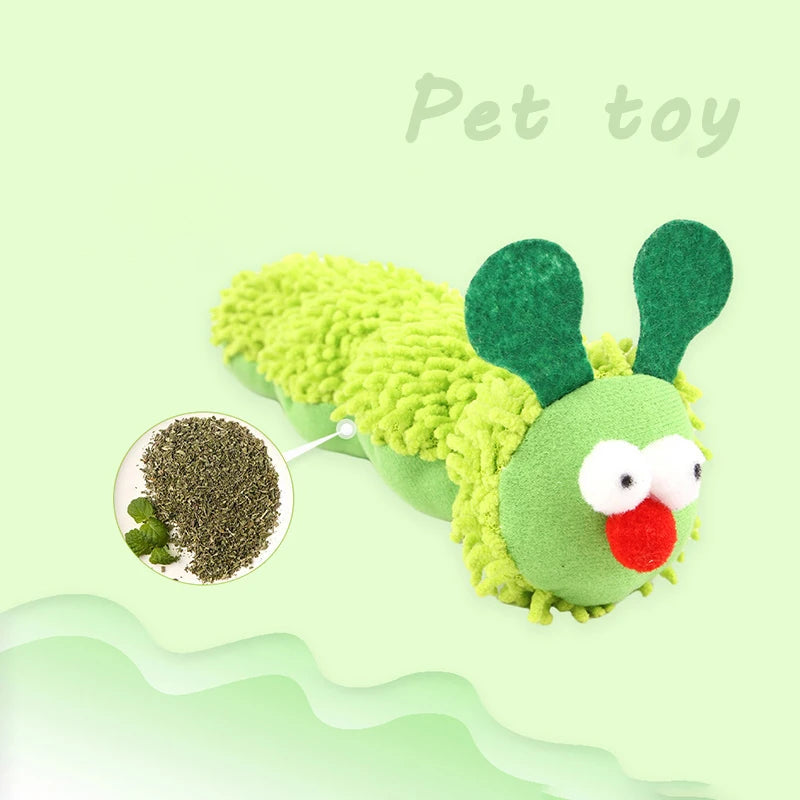 Caterpillar Cat Chew Toy - Catnip & Silvervine Teaser Toy - photo 3