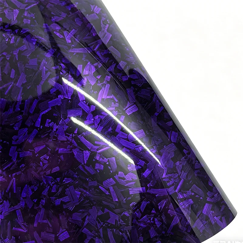 PET Forged Carbon Fiber Vinyl Wrap Film Self Adhesive Car Stickers Waterproof Auto Motorcycle Decoration Car Accessories