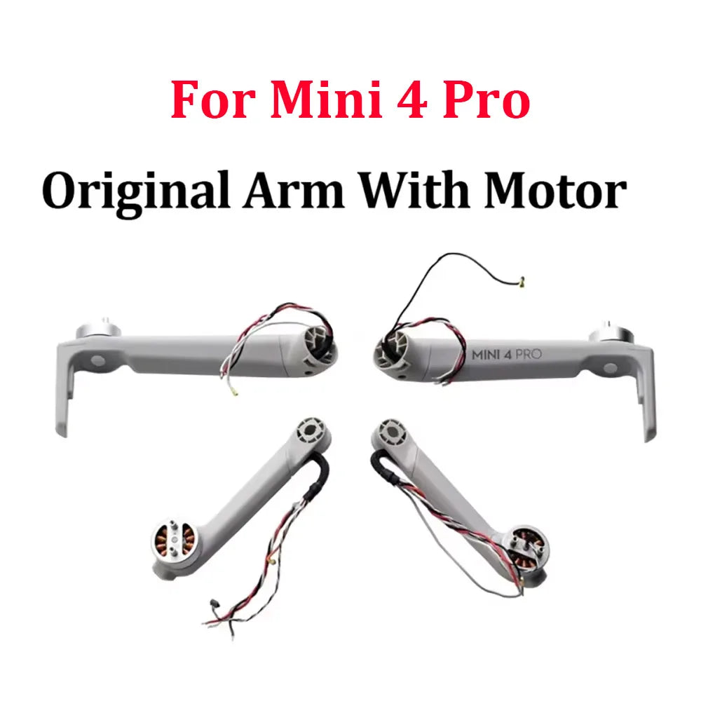 Original Motor Arm For DJI Mini 4 pro Replacement Left Right Front Rear Arm Shaft Full Half Arm Shell For MINI 4PRO Repair Parts