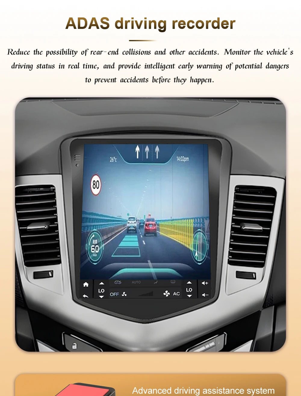 Car Stereo with Apple CarPlay & Android Auto, Compatible with Ford C-MAX, Kuga 2 & Escape 3