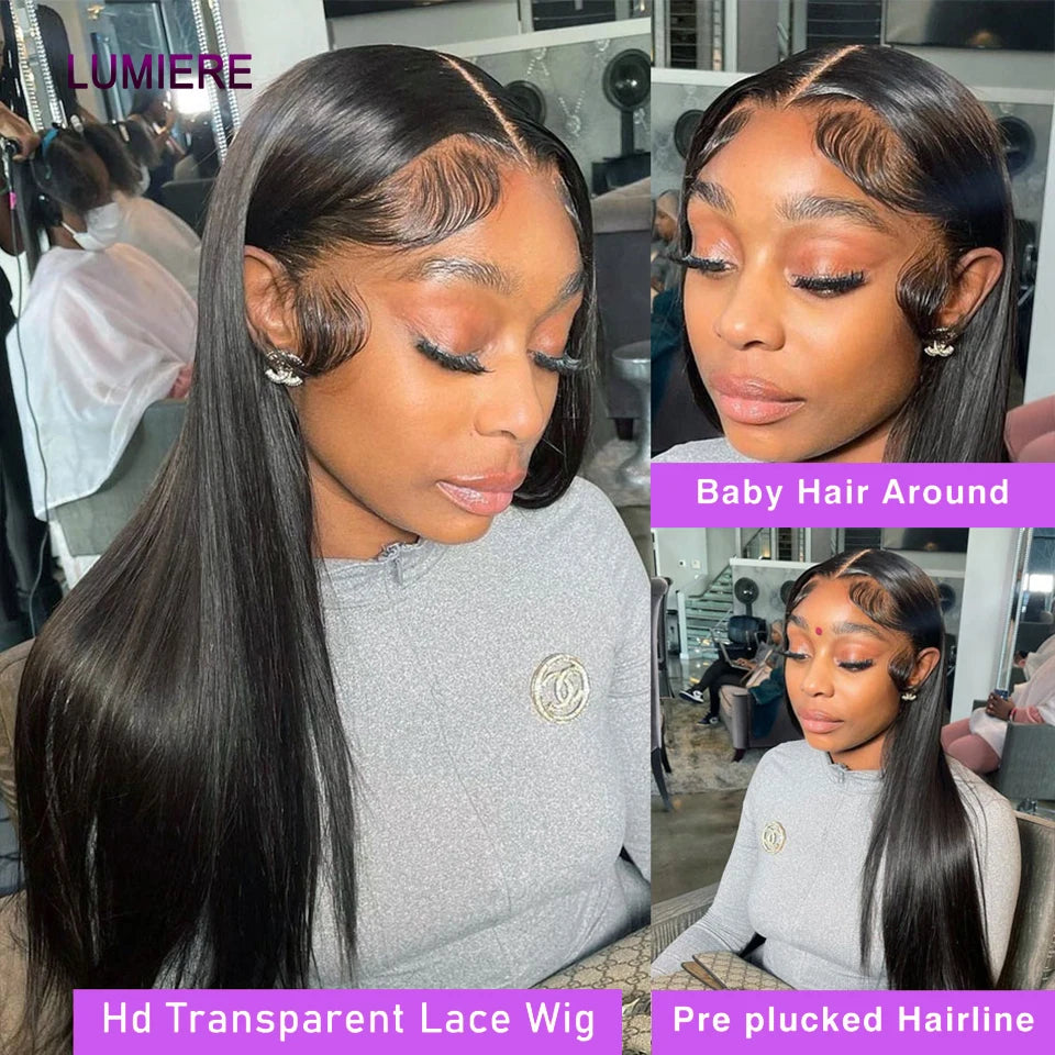 32 Inch 18A Bone Straight Human Hair Bundles 3/4 Bundles Hair 100% Raw Human Hair Bundles Deal Brazilian Virgin Hair Extensions