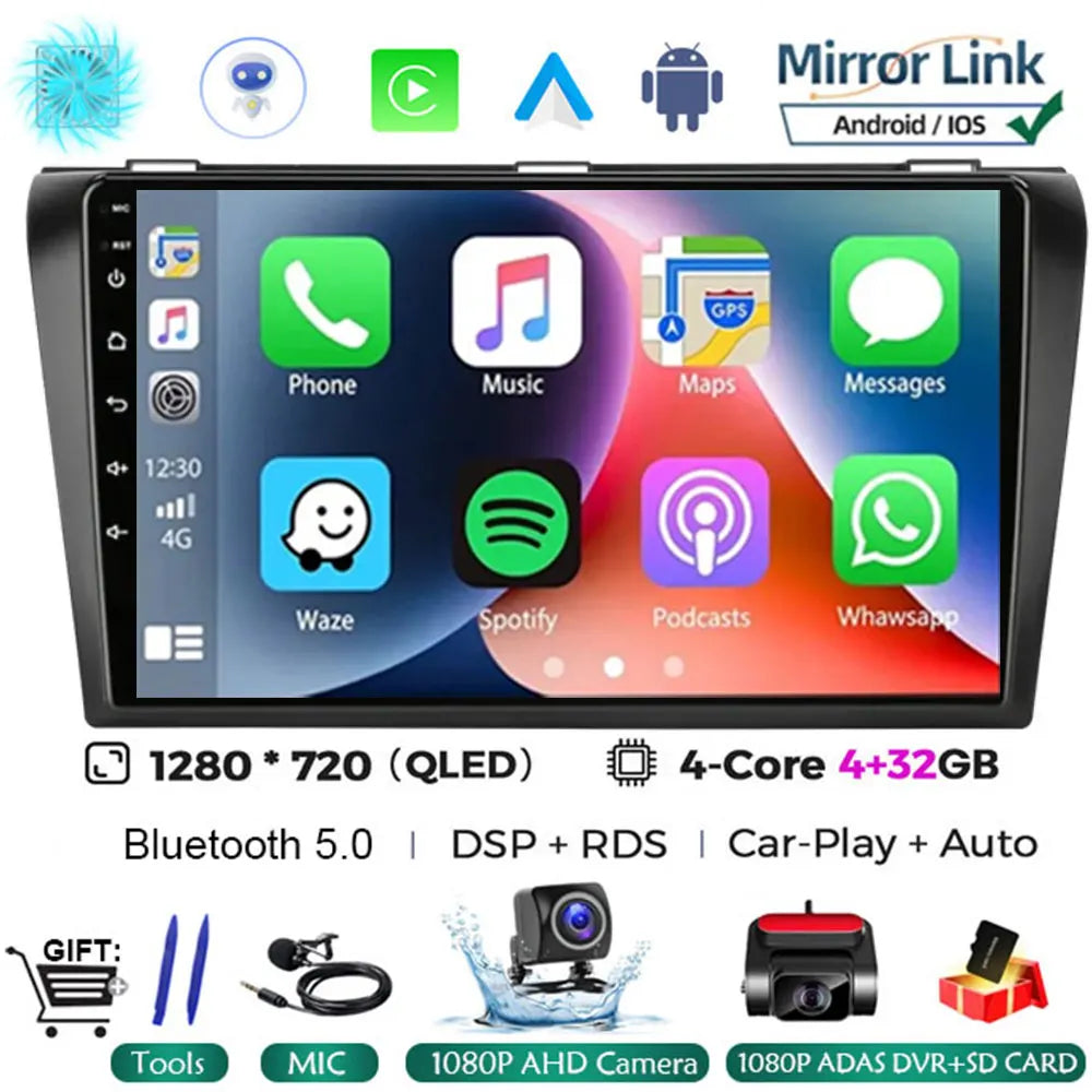 Android 16 Car Radio For Mazda 3 2026 2026 2026 2026 2026 2026 2din with BOSE Multimedia Player Carplay Stereo GPS Head Unit