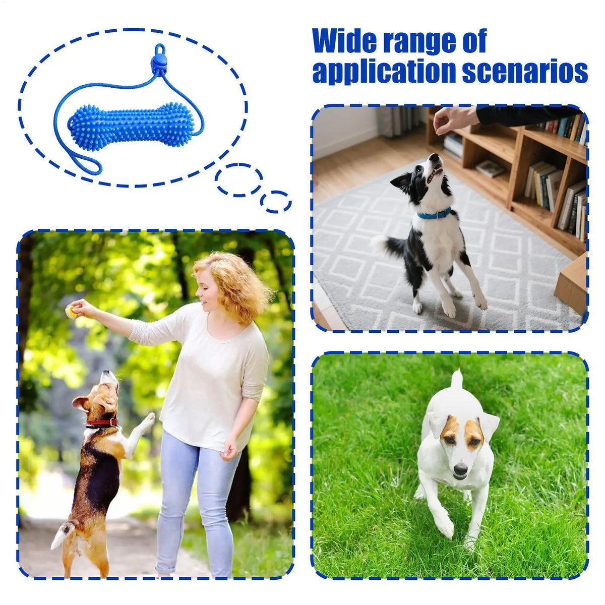 Double-Action Rubber Dog Chew - Teeth Cleaning Toy – photo 5