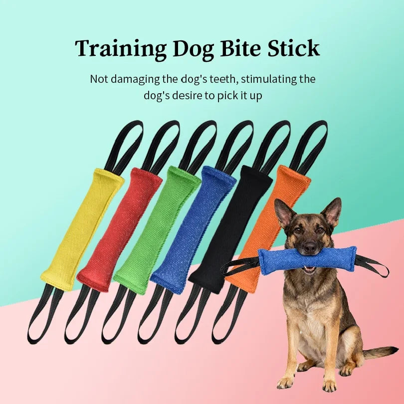 Jute Dog Bite Pillow - Tug Training Toy, Large & Small Dogs – photo 2