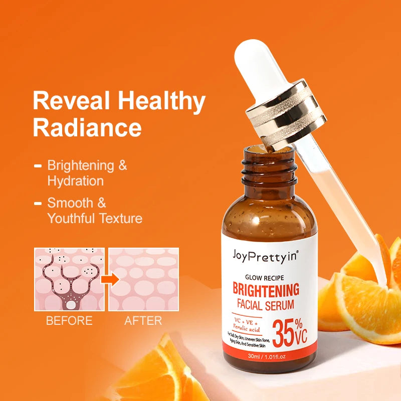 Vitamin C Brightening Facial Serum – Hyaluronic Acid, Anti-Aging & Dark Spot Care | Korean Skin Care