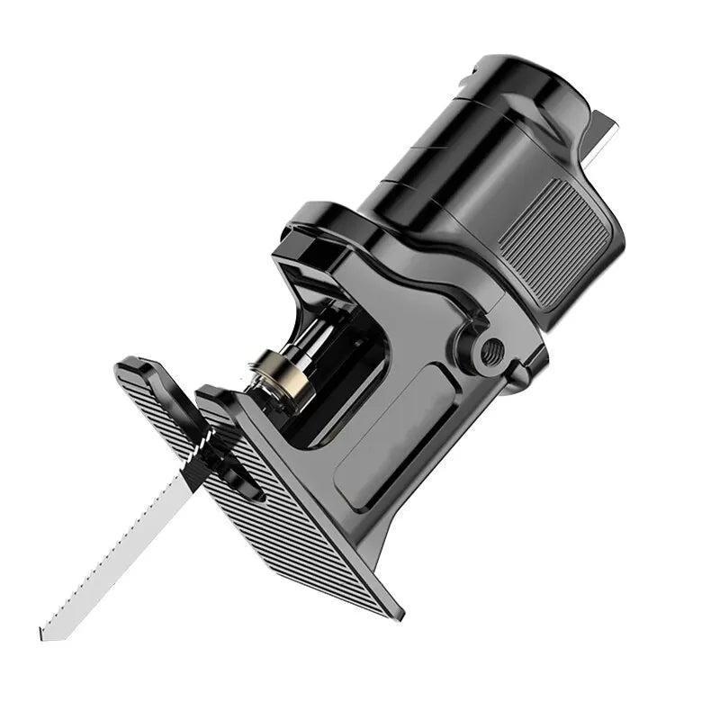 MMAlto Portable Reciprocating Saw Drill Adapter – Converts Drill to Reciprocating Saw | 3 Saw Blades Included | Wood & Metal Cutting | DIY Tool