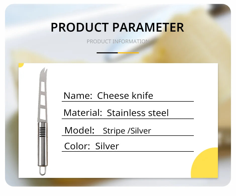 Cheese Knife Kitchen Tool Stainless Steel Multifunctional Baking Tool Pizza Butter Noodle Cutter Circular Handle Kitchen Accesso