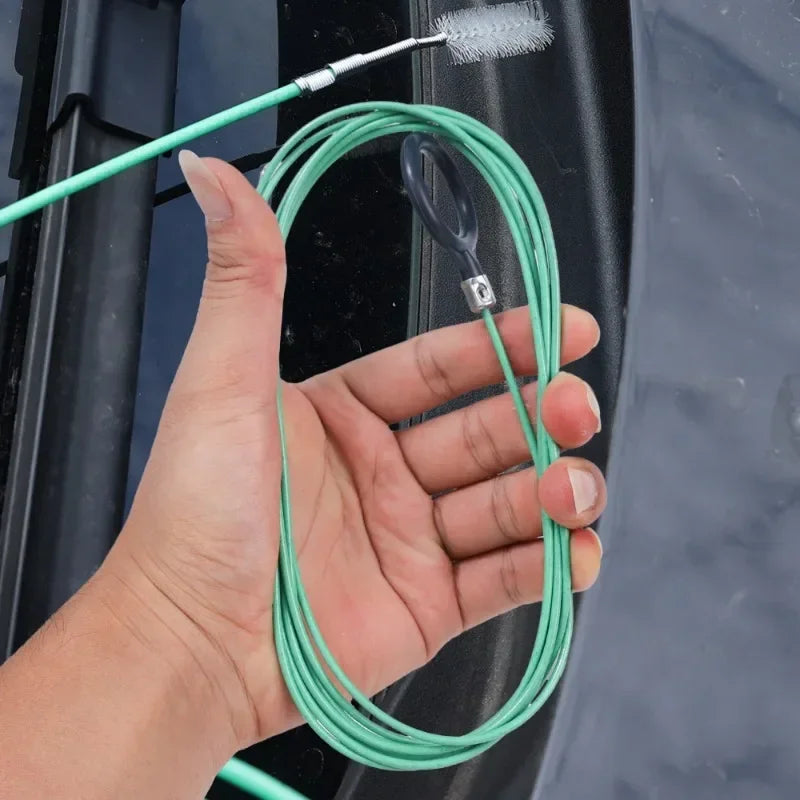 3m Drain Hole Cleaning Brush Flexible Car Drain Dredge Sunroof Cleaning Scrub Brush Tool Accessories Skylight Drain Pipe Brush