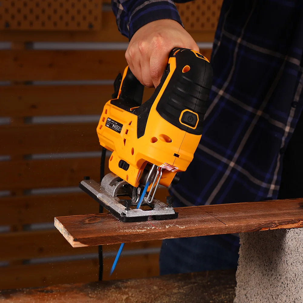 DEKO DKJS80XL100  JIG SAW 220V 800w  Woodworking Electric Tools Electric Saw With  Wrench Guide Ruler Saw Blade