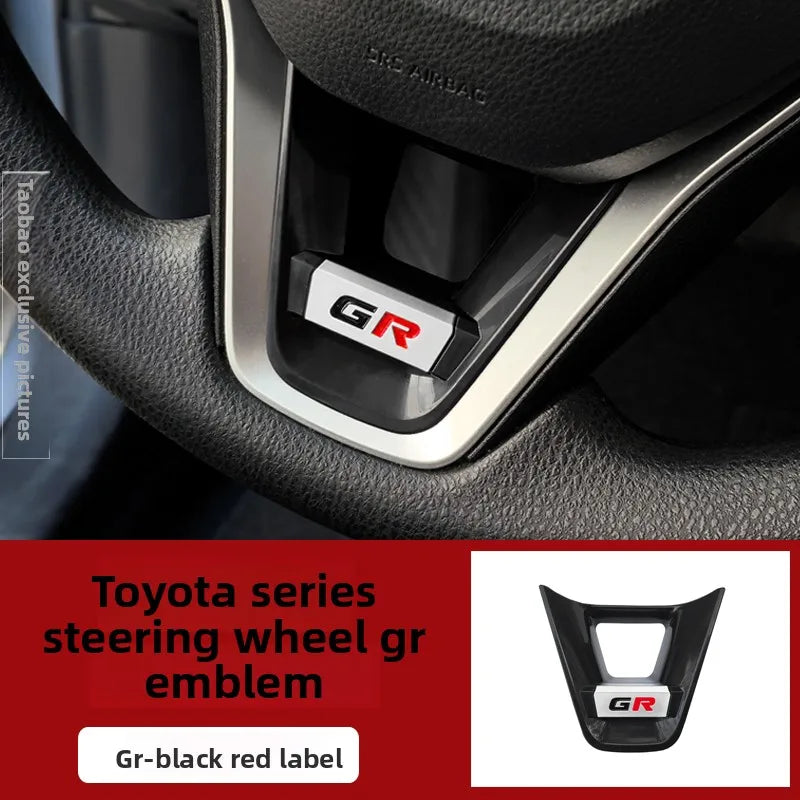 Applicable to Toyota Fronanda Corolla RAV4 Rongfang Wilanda Leiling steering wheel decorative frame modification sticker