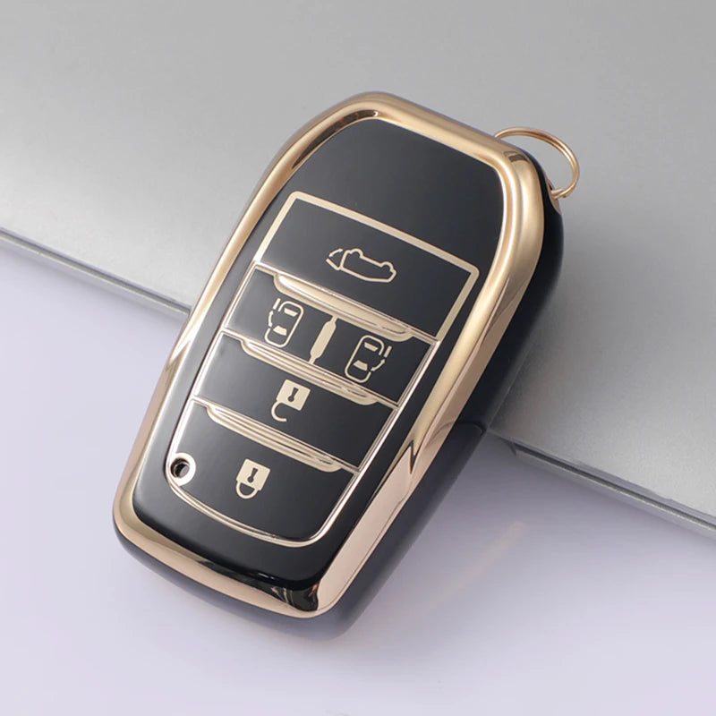 2 3 4 Buttons TPU Car Key Case Cover for Toyota Land Cruiser 200 300 Fortuner Camry Prado Crown TLK 200 Yaris Cross Hilux Innova
