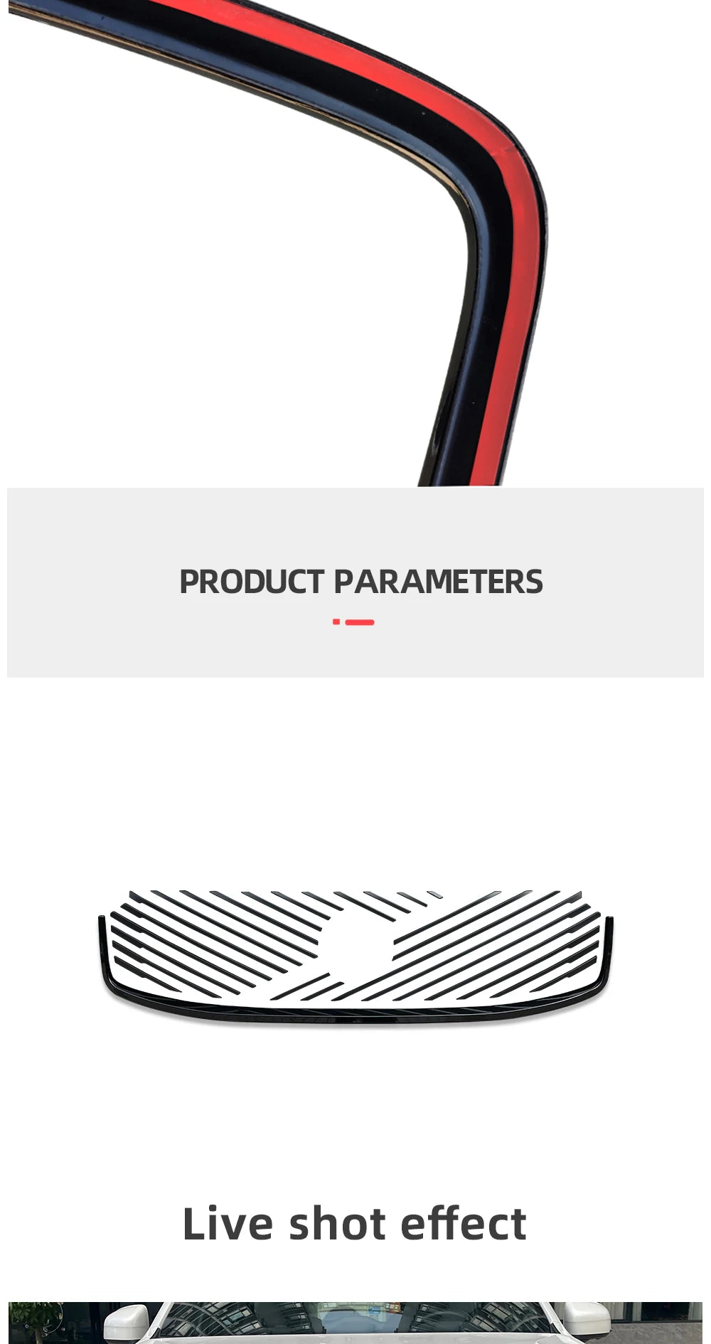 Volvo XC60 XC90 S90 2026 Grille Modification Upgrade – ABS Bright Black Double-Sided Adhesive Install