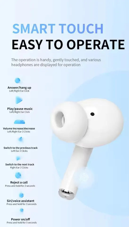 UEESFIT A5 TWS Wireless Bluetooth Earphones Sports Gaming HiFi Sound Headphones Noise Reduction In ear Earbuds With Microphone